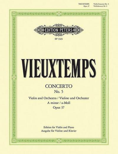 Violin Concerto No. 5 in a Minor Op. 37 (Edition for Violin and Piano)