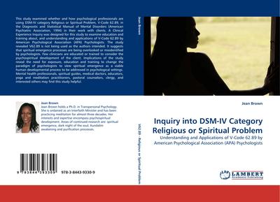 Inquiry into DSM-IV Category Religious or Spiritual Problem