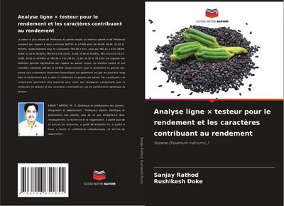 Analyse ligne × testeur pour le rendement et les caractères contribuant au rendement