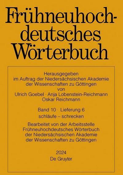 Frühneuhochdeutsches Wörterbuch schläufe - schrecken