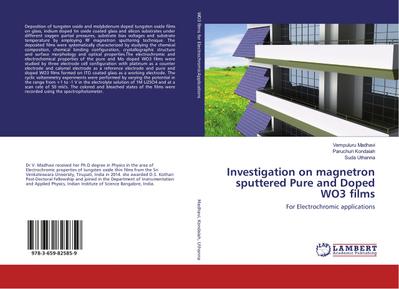 Investigation on magnetron sputtered Pure and Doped WO3 films