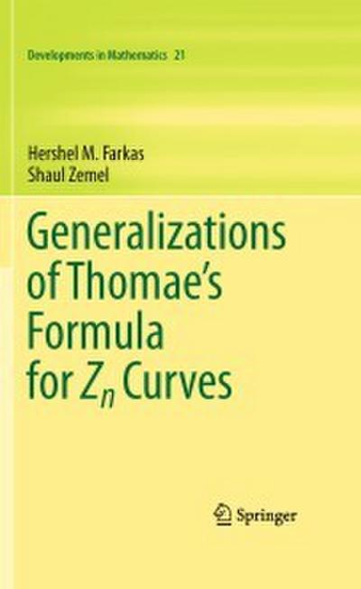 Generalizations of Thomae’s Formula for Zn Curves