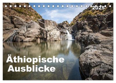 Äthiopische Ausblicke (Tischkalender 2025 DIN A5 quer), CALVENDO Monatskalender