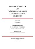 Die Handschriften der Württembergischen Landesbibl