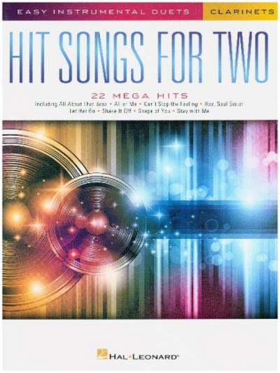 Hit Songs for Two Clarinets: Easy Instrumental Duets