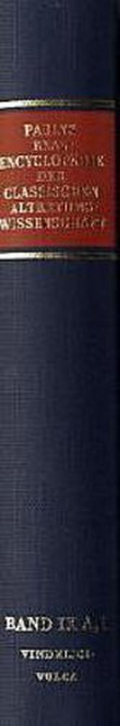 Paulys Realencyclopädie der classischen Altertumswissenschaft Realencyclopädie der classischen Altertumswissenschaft; .. 17.Halbbd.