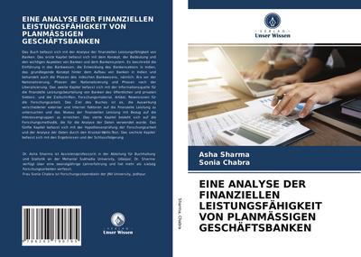EINE ANALYSE DER FINANZIELLEN LEISTUNGSFÄHIGKEIT VON PLANMÄSSIGEN GESCHÄFTSBANKEN