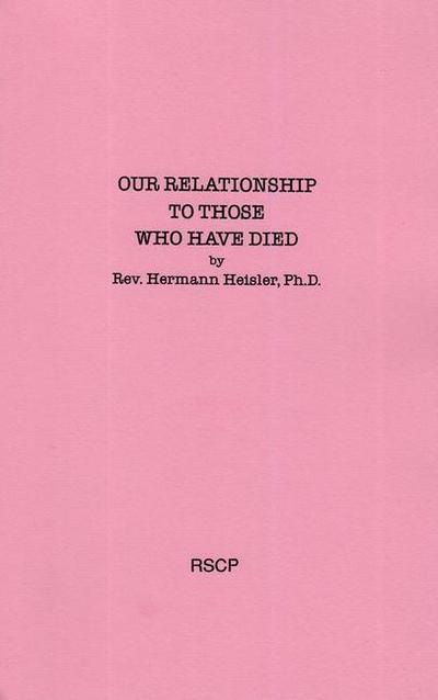 Our Relationship to Those Who Have Died