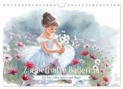Zauberhafte Ballerina (Wandkalender 2027 DIN A4 quer), CALVENDO Monatskalender