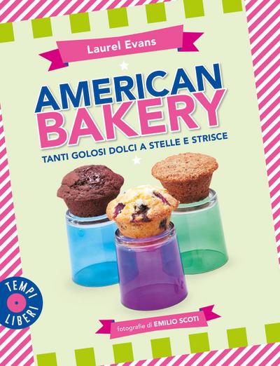 American bakery. Tanti golosi dolci a stelle e strisce