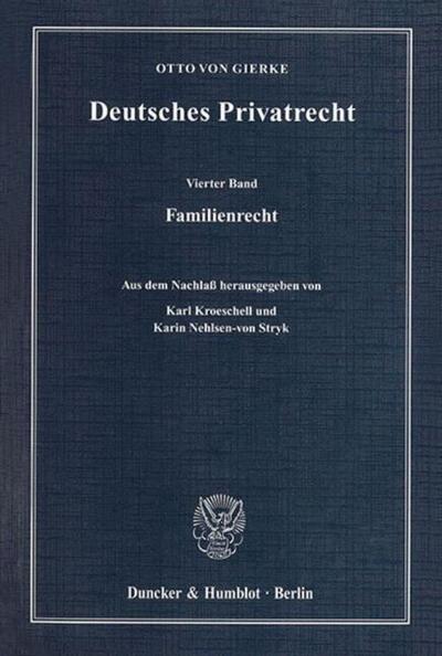 Deutsches Privatrecht Familienrecht