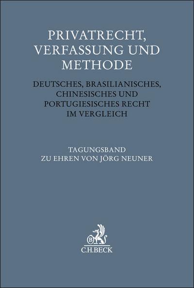 Privatrecht, Verfassung und Methode