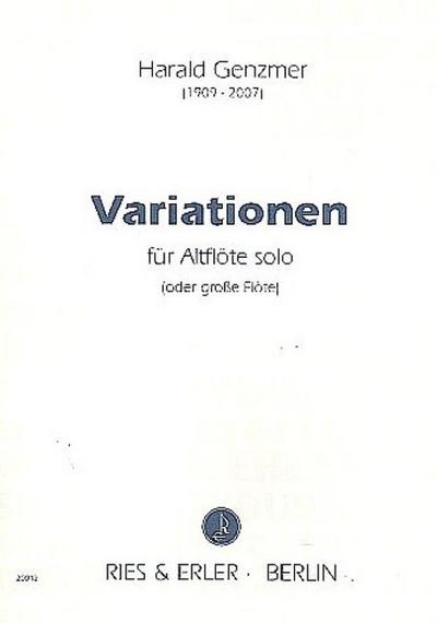 Variationen für Altflöte solo (große Flöte)