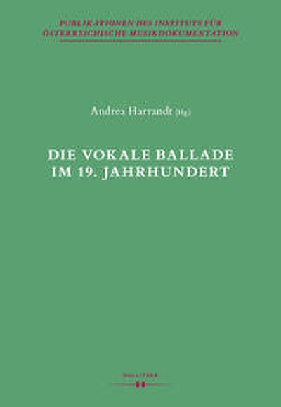 Die vokale Ballade im 19. Jahrhundert