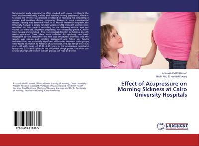 Effect of Acupressure on Morning Sickness at Cairo University Hospitals