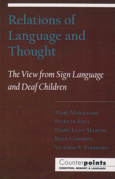 Relations of Language and Thought