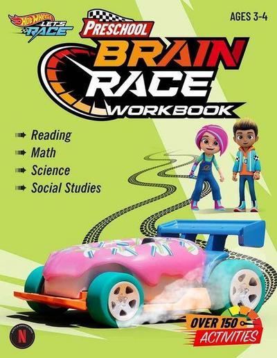 Hot Wheels Brain Race Preschool Workbook