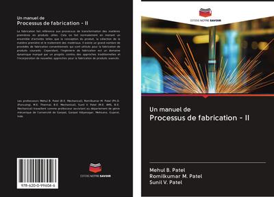 Un manuel de Processus de fabrication - II