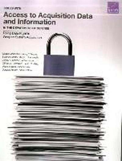 Issues with Access to Acquisition Data and Information in the Department of Defense