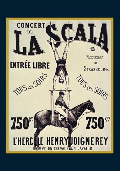 Carnet ligné Affiche La Scala L’Hercule""