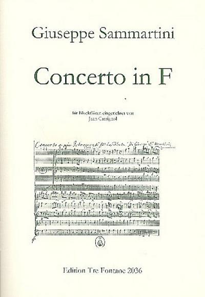 Concerto F-Dura piu istromenti e la flauta für 6 Blockflöten (SATTBB)