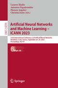 Artificial Neural Networks and Machine Learning - 