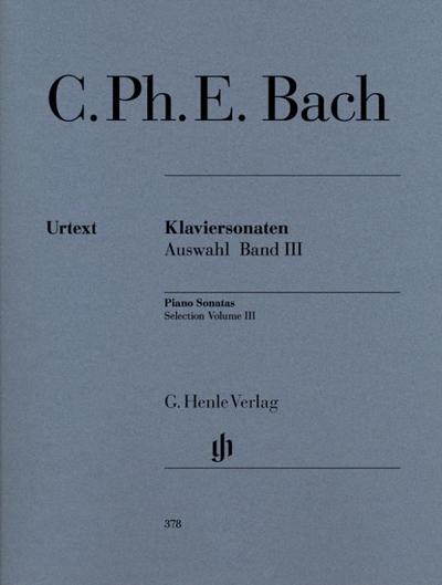 Bach, C: Klaviersonaten, Auswahl, Band III