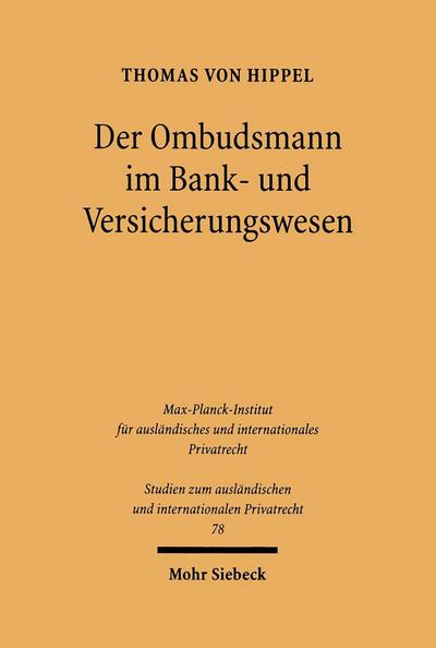 Der Ombudsmann im Bank- und Versicherungswesen