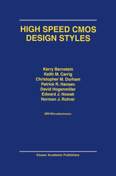 High Speed CMOS Design Styles