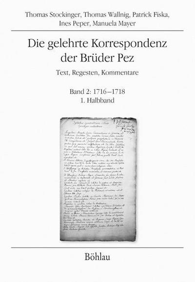 Die gelehrte Korrespondenz der Brüder Pez; .. Bd.2