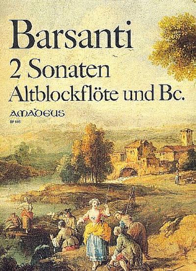 2 Sonaten op.2,1 und op.2,2für Altblockflöte und BC