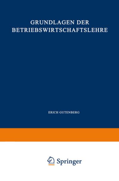 Grundlagen der Betriebswirtschaftslehre