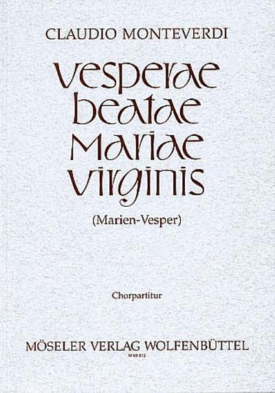 Vesperae beatae mariae virginisChorpartitur