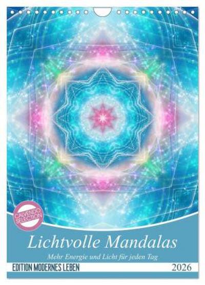 Lichtvolle Mandalas (Wandkalender 2026 DIN A4 hoch), CALVENDO Monatskalender