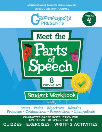 The Parts of Speech Workbook, Grade 4