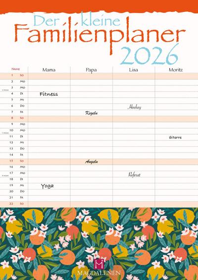 Der kleine Familienplaner 2026