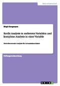 Reelle Analysis in mehreren Variablen und komplexe Analysis in einer Variable