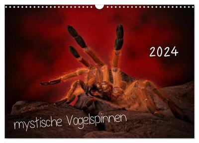 Mystische Vogelspinnen (Wandkalender 2024 DIN A3 quer), CALVENDO Monatskalender