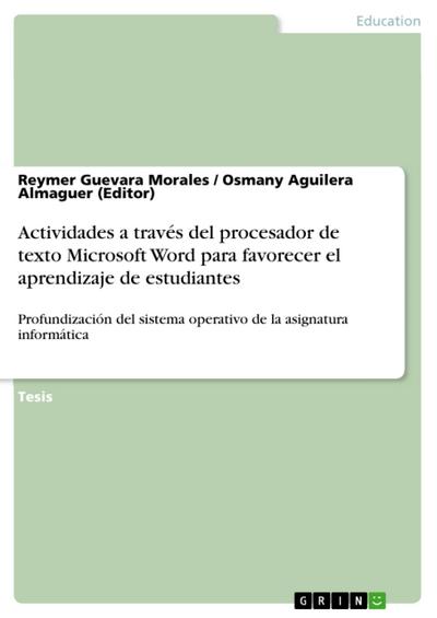 Actividades a través del procesador de texto Microsoft Word para favorecer el aprendizaje de estudiantes