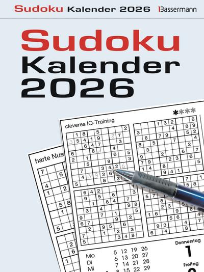 Sudokukalender 2026. Der beliebte Abreißkalender mit 800 Zahlenrätseln
