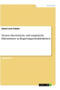 Neuere theoretische und empirische Erkenntnisse zu Regierungsschuldenkrisen