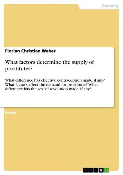 What factors determine the supply of prostitutes?