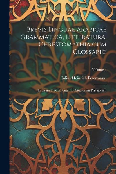 Brevis Linguae Arabicae Grammatica, Litteratura, Chrestomathia Cum Glossario: In Usum Praelectionum Et Studiorum Privatorum; Volume 4