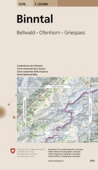 Swisstopo 1 : 25 000 Binntal