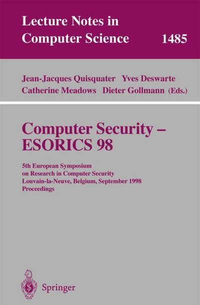 Computer Security - ESORICS 98