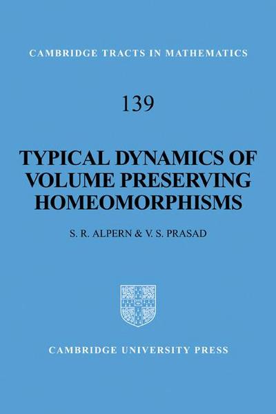 Typical Dynamics of Volume Preserving Homeomorphisms