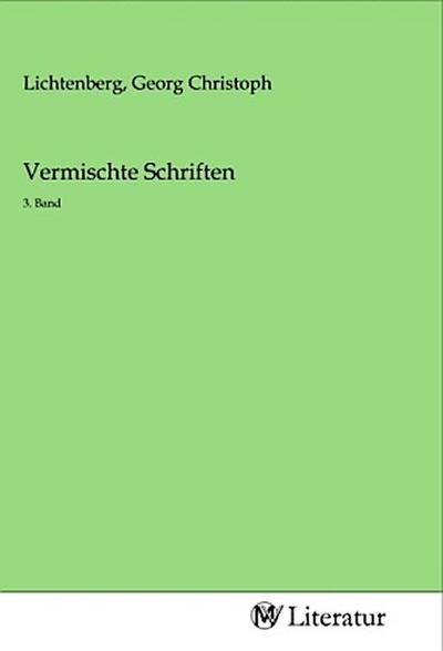 Vermischte Schriften