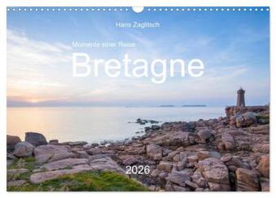 Momente einer Reise - Bretagne (Wandkalender 2026 DIN A3 quer), CALVENDO Monatskalender