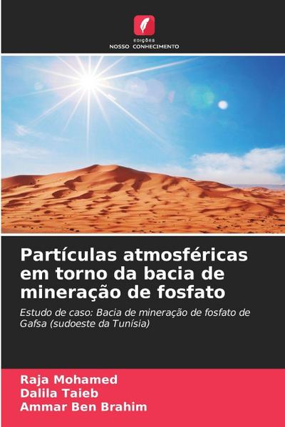 Partículas atmosféricas em torno da bacia de mineração de fosfato
