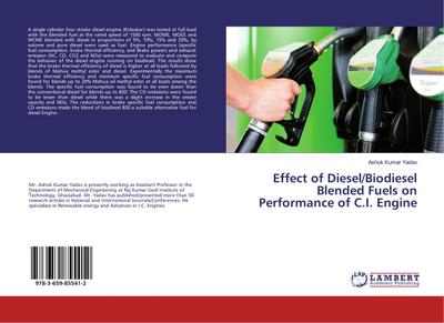 Effect of Diesel/Biodiesel Blended Fuels on Performance of C.I. Engine